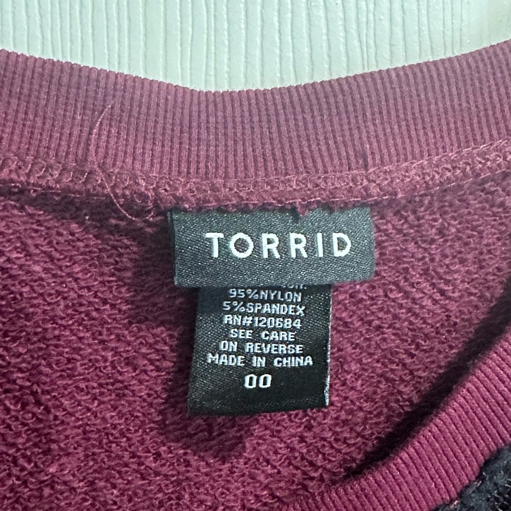 Torrid 0X lace front sweater - Picture 2 of 3